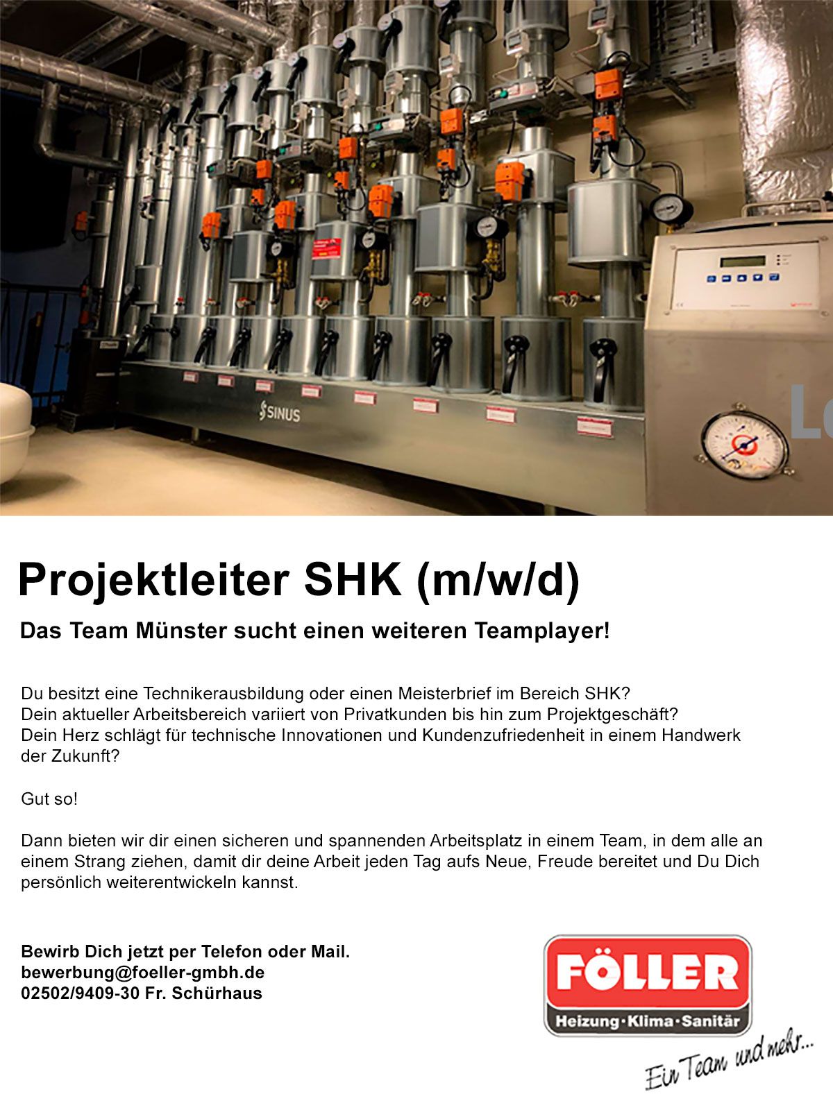 Projektleiter SHK in Münster